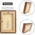 8x10 5x7 6x8 8 10 FLECHAZO Picture Frame Wood with and Mat, Natural Solid Walnut Wooden by Photo Frames for Tabletop