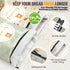 2 Pack 17"13" Zunmial Bread Bags for Homemade Bread, Reusable Bread Bag for Fresh Keeping with Lining & Zipper, Freezer
