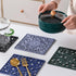 Silicone Trivets for Hot Dishes, Non-Slip Heat Resistant Square Hot Pads for Kitchen Countertop, Set of 3 Yellow
