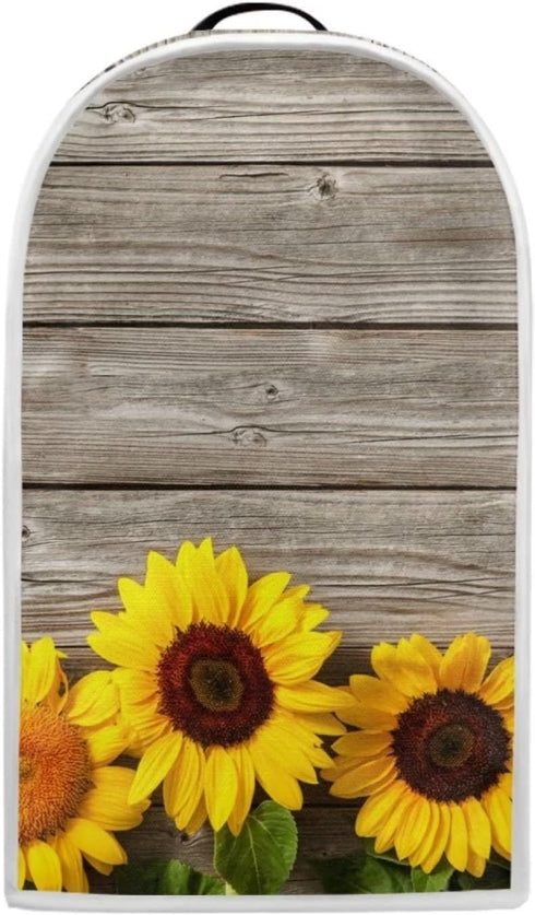 Wood Sunflower Blender Dust Cover, Fingerprint Protection Cover for Stand Mixer or Coffee Machine, Home Kitchen Appliance Cover for Stain Dust Resistant Supplies with Handle