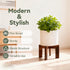 Nipyata Plant Stand Indoor, Large Wooden Plant Stands, Plant Risers for Inside Pots, Flower Stand Holder, Fit Most Size