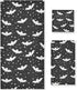 Naanle Black White Bats Halloween Soft Set of 3 Towels, 1 Bath Towel+1