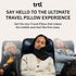 trtl Pillow - Super Soft Neck Support Travel Pillow - Scientifically Proven, Machine Washable - Black