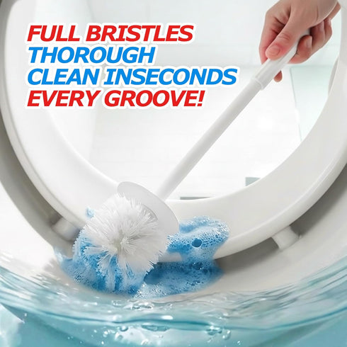 2Pack Set FORASTO Toilet Bowl Brush and Holder - Toilet Scrubber Brush,Cleaning Brush,Bathroom Decor,Household