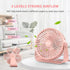 FARADAY USB Desk Fans, 5 Inches Portable Table Fans with 360° Head Rotation, Small Personal Desktop Fan (Pink)