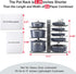 ORDORA Adjustable 8-Tier Pots and Pans Organizer: Under Cabinet Kitchen Storage for 6-11 inch Lightweight Cookware
