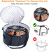 BAGSPRITE Slow Cooker Carrying Case for 6-8 Quart Crockpot, Hot Food Carrier with Lid Fastener, Hamlton Beach Tote