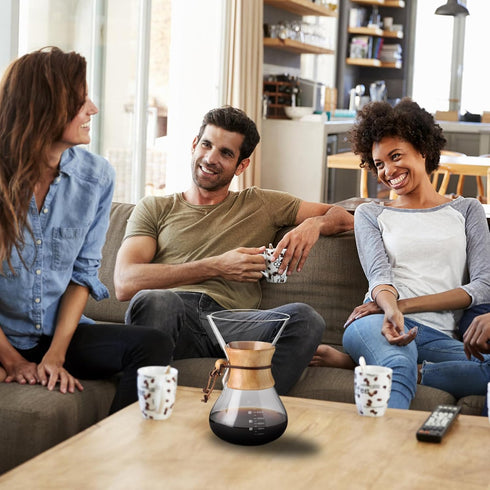 Subjectthree 8 Cup Classic Series Pour Over Coffee Maker, High Heat Resistant