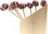 BambooMN 5.9" Decorative Sports Ball End Bamboo Cocktail Picks - 100 pcs for Events & Parties