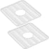 DecorRack 2 Pack Plastic Sink Protectors, 12" x 11" Dish Rack, Protects Kitchen Sink from Damage