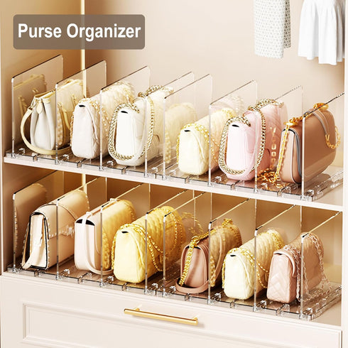 Copidrum Closet Organizer(1PACK) Clear Kids Shoe Rack Holder for Storage Organizer Stackable Shoes Shelf Dividers
