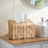 Water Hyacinth Hand Towel Box Cover Compatible with Disposable Paper Hand Towels, Wicker Paper Towel Holders, Hand