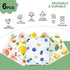 Aitoper 6 Pack, Swedish Dishcloths for Kitchen, Reusable Paper Towels Washable,Super Absorbent, Fast Dry Cleaning
