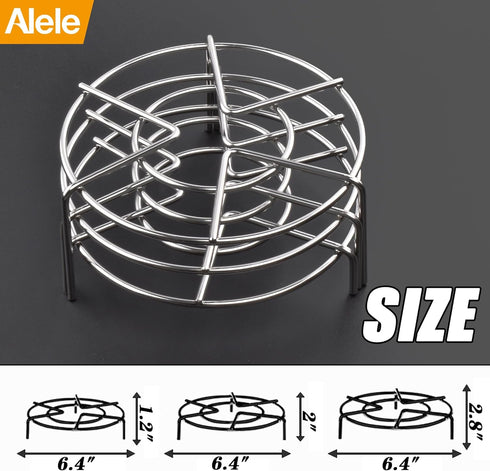 Steam Rack Trivet, Stainless Steel Steaming Rack for Electric Pressure Cooker, 3 Pack