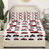 Set Erosebridal Red Tractor Bed Sheet Twin Size Heavy Equipment Truck Bedding Kids Boys Girls Teens Harvester Tractor