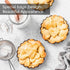 Mini Tart Pan Set of 6, Non-Stick 4 Inch Quiche Pan, Removable Bottom Tart Pan for Pies, Quiche Bakeware, Desserts