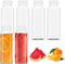 DODHEG 6 Pcs 17 Ounce Plastic Juice Bottle, Bulk Beverage Containers, Drink Containers