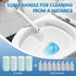 Disposable Toilet Brush Handle with 32 Count Refills, Upgraded Toilet Bowl Brush for Bathroom Cleaning