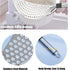 Framendino Stainless Steel Crescent Pot Strainer, Handle Strainer Pan for Noodles, Vegetables, Spaghetti