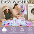 2 Sets 3.9-4.9 SmoothNovelty Girls Towel Wrap Hair Towel Wrap for Kids with Soft Bath Body Dress Cute Adjustable