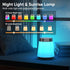AGQQ 21 12 Dimmable Sunrise Alarm Clock with Wake Up Light & White Noise Machine - Soothing Sounds, Color Night Lights