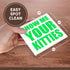 3dRose CST_163933_3 Lime Green Ceramic Tile Coasters, Set of 4, Show Me Your Kitties