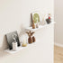 16" 2 Packs, MKO Floating Shelves for Wall, Metal Wall Mounted Shelf for Bathroom, Bedroom, Living Room, Kitchen