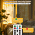 300LED 9.8x9.8Ft 8 HXWEIYE Untangled Curtain Lights, USB Fairy Twinkle String Lights with Remote and DIY Timer, Modes