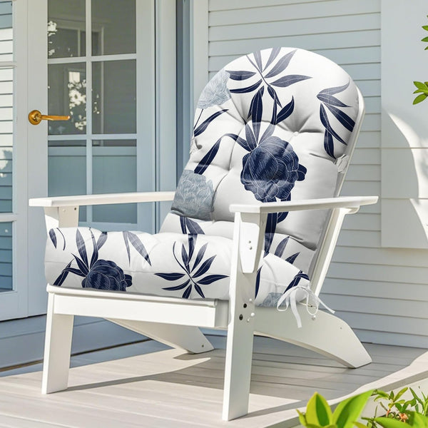 Adirondack Chair Cushion Waterproof Indoor Outdoor Rocking Chair Cushion 44 Inches Patio
