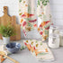 Mushroom Fox Kitchen Towels, Absorbent Microfiber Dish Towels with Eucalyptus Botanical Flower Leaves Herbs (2-PC)