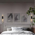 Set 2. 3" Lily's Home Metal Spiral Wall Candle Sconces of Elegant Wall Decorations for Living Room, Bedroom, Hallways