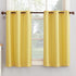No. 918 Montego Casual Textured Semi-Sheer Kitchen Curtain Tier Pair, 56" x 24", Yellow