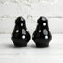 City to Cottage Ceramic Salt and Pepper Shakers Set, Handcrafted Black and White Polka Dot Spice Shakers
