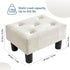 Poofzy Small Foot Stool Ottoman, Velvet Ottoman Foot Rest with Legs, Rectangle Foot Rest for Couch, Footstools