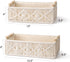 Countertop Set 2, Mkono Macrame Storage Baskets Boho Decor Box Handmade Woven Decorative Toilet Tank Shelf Cabinet