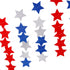 Frienda 44.3 ft Red Blue White Star Streamers, Patriotic 4th of July Decorations, 3 Pack Star Garland