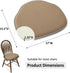 Set 2, 2 Pack, 17 15.5 inches, Shinnwa Windsor Chair Cushions of Farmhouse Kitchen Seat Cushions, Non Slip Chair Pads