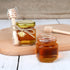 1.5 oz Hexagon Mini Glass Honey Jars - 30 Pack with Wood Dipper, Gold Lid, Bee Pendants, Jutes - Perfect for Baby