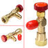 R410A Refrigerant Charging Valve 1/4'' - 5/16'' Copper Flow Control Valves for Charging Hose Can Opener