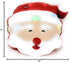 Tache Light Up Glowing Christmas Santa Claus Microbead Throw Pillow with LED Lights, Squishy