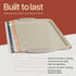 Set Commercial (450 Set 10 BAKKEN Kitchen Oven Baking Pans - Nonstick Gray Coating, Carbon Steel Bakeware with White