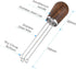 Espresso Coffee Stirrer, SANTOW Wood Handle Needle Type Coffee Distribution Tool, Professional Barista Tamper, Dark