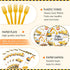 Funhax Set Construction Birthday Party Supplies,Truck Themed Celebration Tableware with Excavator Dump Truck Tractor