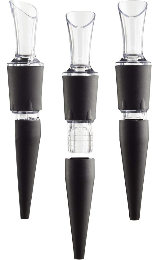 2-Pack Patented Bottle-top Wine Aerator and Pourer - 100% MADE IN THE USA