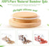 Set Fit(12 Pack) Yogurt Jar Lids Bamboo Wood with Silicone Sealing Rings Storage Canning Jar Bamboo Wide Mouth Oui Lids