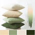 Pack 4 16x16 Inch, Kevin Textile Spring Throw Pillow Covers of Super Soft Boho Corduroy Decor Pillow Cases Mix