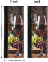 Red Wine Glass Grapes Refrigerator Door Handle Covers Set of 2 Kitchen Appliance Handle Covers Protector for Fridge Microwave Stove Oven Dishwasher by DXTKWL