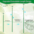 17.9IN 42.3IN 3Pack Extendable Plant Stakes, Length Scalable from to Plant Support Stake, Orchid Sticks with Clips