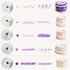 GOOTRADES 7 Pcs-Set Cake Decorating Tips, 5 Writing Tubes, 1 Coupler, 1 Silicone Pastry Bag