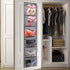 Extra Large Pockets Shoe Organizer - Over the Door Hanging Shoe Holder with 6 Large Pockets for Closet (Grey)